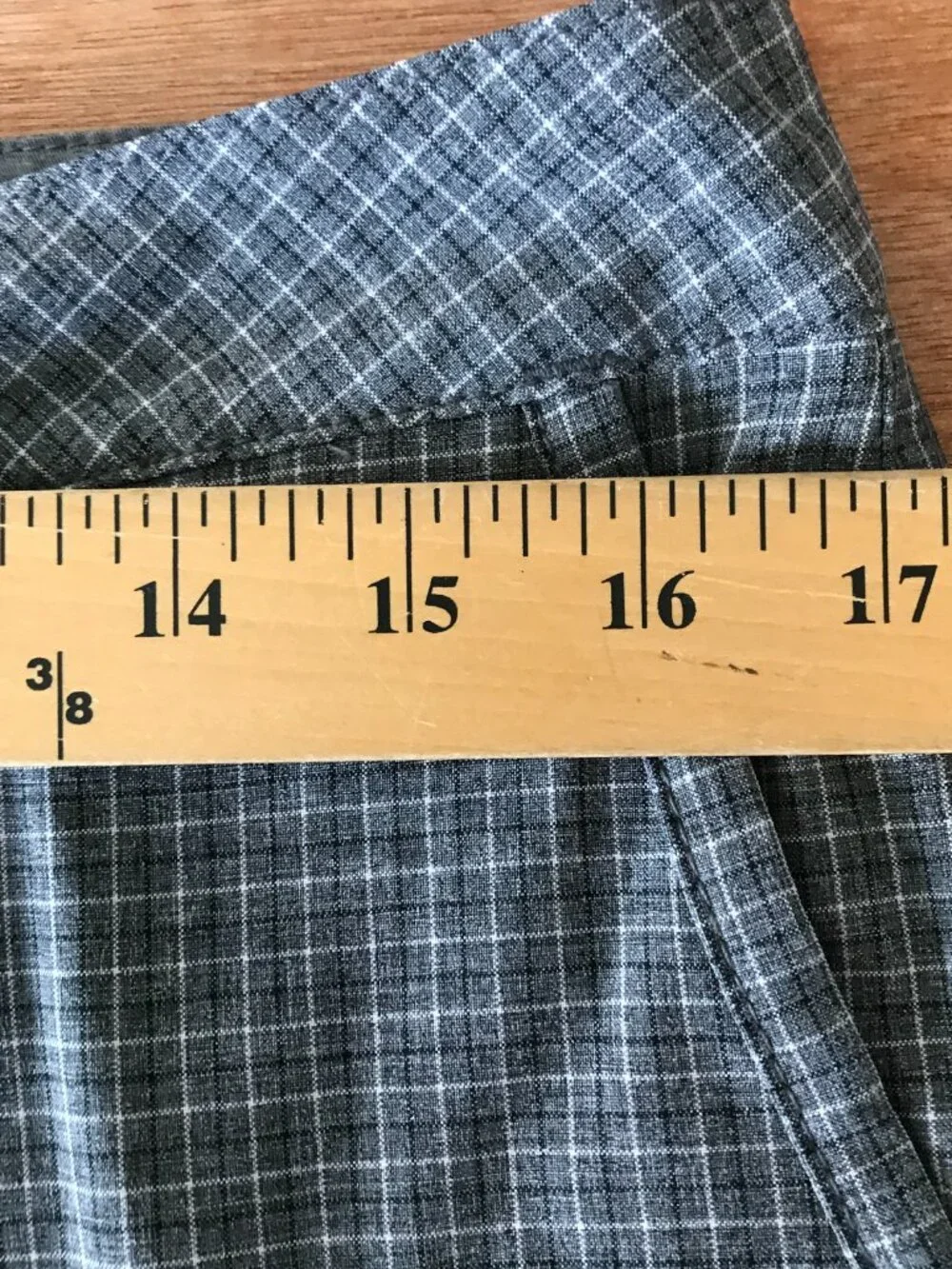 Quicksilver Waterman Collection Bermuda Shorts Men 32 Gray Plaid Zip Pocket